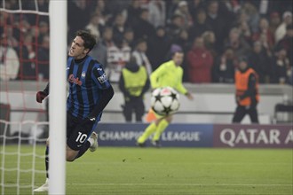 Football match, Nicolo' ZANIOLO Atalanta Bergamo 10 has just scored the 0:2 for Atalanta Bergamo