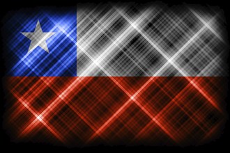 Chile flag, national flag, modern flag background