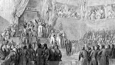 Louis-Philippe, King of the French, taking the oath to the Constitutional Charter, August 9, 1830,