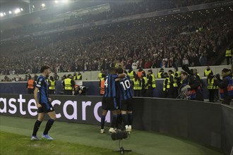 Football match, Nicolo' ZANIOLO Atalanta Bergamo 10 has just scored the 0:2 for Atalanta Bergamo,