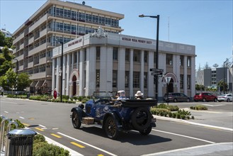 NAPIR, NEW ZEALAND, JANUARY 10, 2023, Famous Art Deco buildings in downtown Napier, North Island of