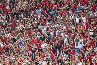 LEIPZIG, GERMANY - JUNE 18, 2024: Euro 2024 Groupe F match Portugal vs Czechia 2:1. Portugal