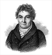 Johann Gottlieb Fichte, 1762 - 1814, a German educator and philosopher of German Idealism, Portrait