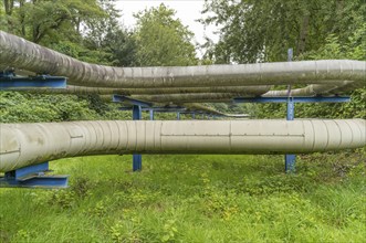 Industrial pipelines in the landscape