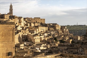 Scenic residential dwellings of Sassi di Matera, Italy, Europe