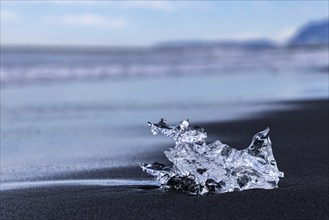 Diamond Beach, Jokulsarlon, south coast, Iceland, Europe