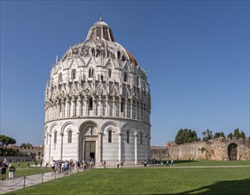 View od the baptistery of the Pisa cathedral, Italy, Europe