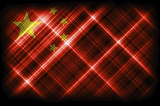 China flag, national flag, modern flag background