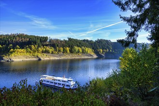 The Oker dam near Altenau in the Harz Mountains in the district of Goslar, Germany, Europe