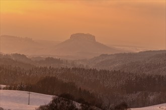 View from Lichtenhain to the Lilienstein