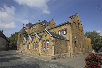 Old school in Goslar, Harz, Lower Saxony, Germany, Europe