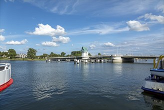 Bascule bridge, Kappeln, Schlei, Schleswig-Holstein, Germany, Europe