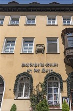 House sign, former Gasthaus Lamm, Lammsgasse 14, Nuremberg, Middle Franconia, Bavaria, Germany,