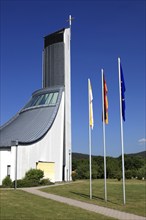 St. Christopher's motorway church, Himmelkron, Kulmbach district, Upper Franconia, Bavaria,