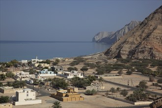 Bukha Bay, in the Omani enclave of Musandam, Oman, Asia