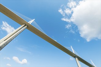 Millau Viaduct bridge, the highest bridge in the World. Aveyron Departement. France