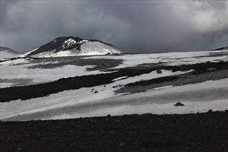 Volcanic landscape at the secondary crater of Etna, Etna, Sicily, Italy, Europe