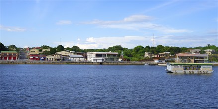 Oriximina city along the Trombetas River, Para State, Brazil, South America