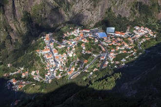 Nun's Valley, Curral das Freiras, view from Miradouro do Paredao, Madeira, Portugal, Europe