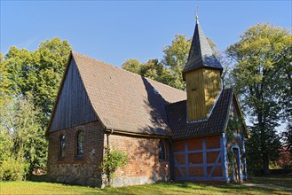 Historic Chapel of St. John from the 13th century, European Route of Brick Gothic, Adendorf,