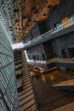 Harpa Concert Hall and Congress Centre, interior view, artistic modern architecture, Reykjavik,