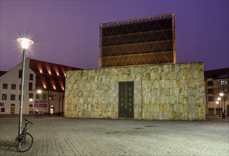 Ohel Jakob Synagogue, Jewish Centre Munich, blue hour, blue hour, Sankt-Jakobs-Platz, Munich,