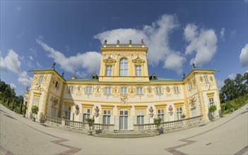 Garden side, Wilanow Castle, Warsaw, Mazovian Voivodeship, Poland, Europe