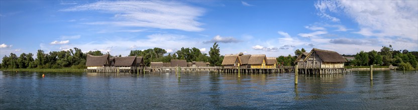 Lake Constance Pile Dwellings Panorama Germany