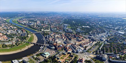 Aerial view of Dresden Old Town