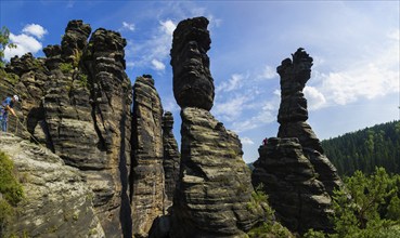 Hercules Columns in the Biela Valley in Saxon Switzerland