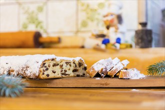 Erzgebirge Christmas stollen, there is also a stollen tradition in the Erzgebirge, the typical