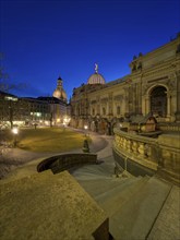 Building of the Saxon Art Association and the Academy of Fine Arts. Brühl's Terrace is an