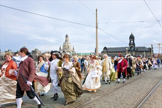 Baroque Festival Dresden. For the 3rd Baroque Festival in Dresden, there was a parade of all