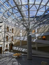 Clermont-Ferrand. The atrium of the Museum Roger Quillot designed by the architects Claude Gaillard