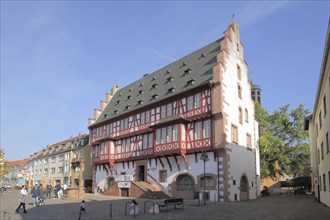 German Goldsmiths' House, half-timbered house, Altstädter Markt, Hanau, Hesse, Germany, Europe