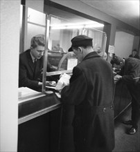 Unemployed at the Dortmund Labour Office in 1966, Germany, Europe