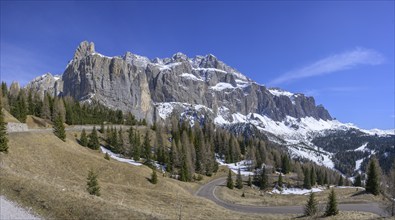 Sella Group, Gardena Pass, South Tyrol, Italy, Europe