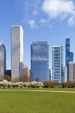 Chicago skyline skyscrapers skyscrapers in Chicago, USA, North America