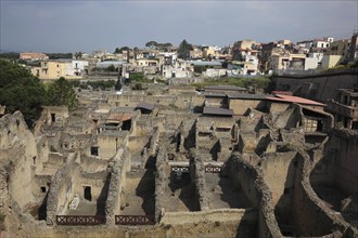 Ruined city of Herculaneum, Campania, Italy, Europe