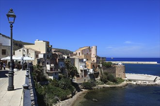 Castellammare del Golfo, municipality in the province of Trapani, view of the 14th century fort and