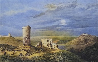 Die drei Gleichen, ein medalterliches Burgenensemble (f. l. t. r.:) Wachsenburg, Burg Gleichen,