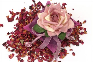 Rose, scented rose, cushion filled with rose petals