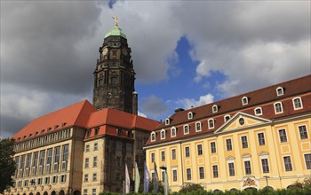 The New Town Hall in Dresden, Saxony, Germany, Europe