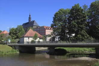 Himmelkron Monastery, monastery mill and former malt house, Kulmbach district, Upper Franconia,