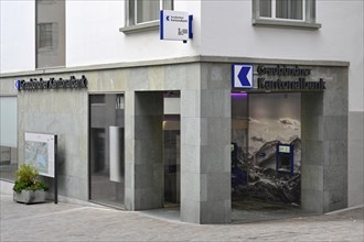 Entrance Graubündner Kantonalbank, GKB, Switzerland, Europe