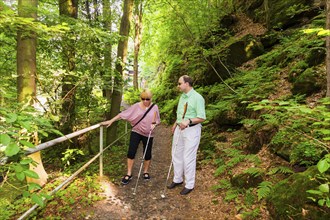 Blind tourists in the Liebethaler Grund