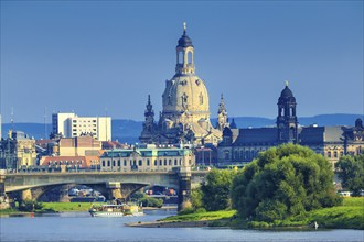 Dresden Silhouette View of Dresden Old Town from Ballhaus Watzke