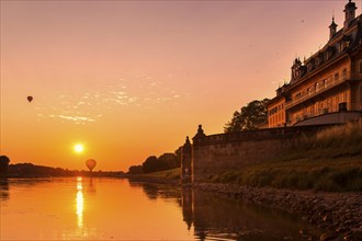 Sunset in Pillnitz