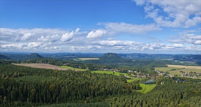 View from Gohrisch in Saxon Switzerland