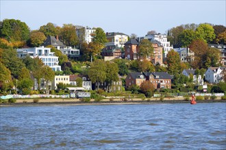 View of Hamburg Blankenese, Hamburg, Land Hamburg, Germany, Europe